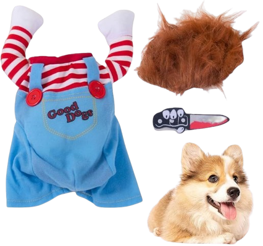 DISFRAZ CHUCKY PARA PERROS - Imagen 2