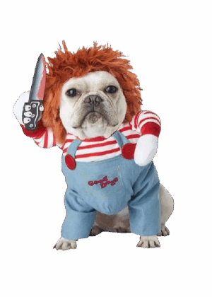 DISFRAZ CHUCKY PARA PERROS
