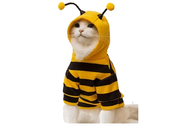 “BeeMiau – Disfraz Suéter de Abeja para Gatos”