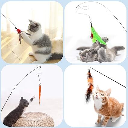 “FeatherPlay – Caña Interactiva con Plumas para Gatos” - Imagen 3